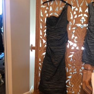 Army green Alex Evenings Gown